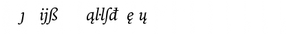 Bitstream Iowan Old Style Italic Extension Font