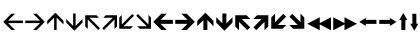 Leitura Symbols Arrows Font Leitura Symbols Arrows Font