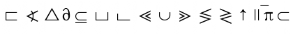 Mathematical Pi 1 BQ Regular Font