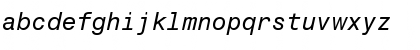 Monospace 821 Italic Font