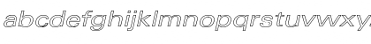 Univers-ExtendedObl Hollow Regular Font