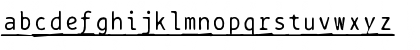 BPtypewriteDamagedUnderscored Regular Font