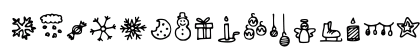 Lettertype Mies Christmas Icons Regular