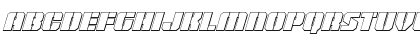 Warp Thruster 3D Italic Italic Font