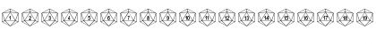 DPoly Twenty-Sider Regular Font