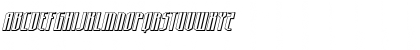 Hydronaut 3D Italic Regular Font