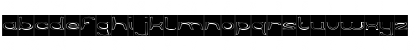 PRIMITIVE HEART-Hollow-Inverse Regular Font