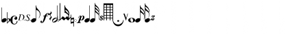 PGMusic F Regular Font