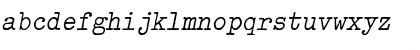 OldTypewriterRegObl Regular Font OldTypewriterRegObl Regular Font