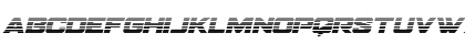 Bomber Escort Gradient Italic Regular Font