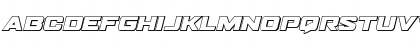 Bomber Escort Outline Italic Regular Font