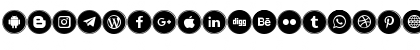 Icons Social Media 10 Regular Font