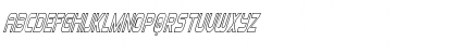 Blizzard Shaft Outline Italic Regular Font