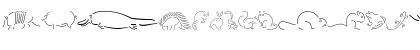 Animal Sketches Regular Font Animal Sketches Regular Font