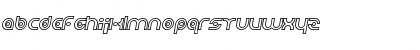 Planetary Orbiter Outline Bold Italic Font