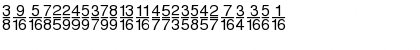 SansFractionsVertical Plain Font