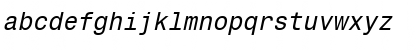 Corporate Mono Oblique Font