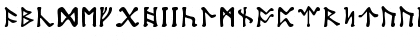 Tolkien Dwarf Runes Regular Font
