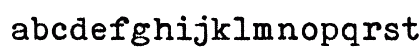 Bohemian Typewriter Normal