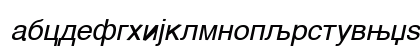 Helvetica Cirilica Italic
