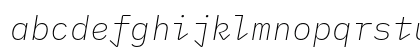 IBM Plex Mono ExtraLight Italic