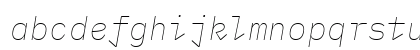 IBM Plex Mono Thin Italic