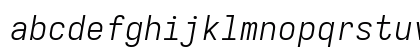 Iosevka Light Extended Oblique Regular