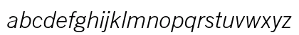 News Gothic Light Italic News Gothic Light Italic
