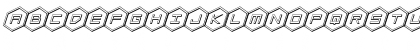 HEX:gon 3D Italic Italic Font