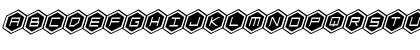 HEX:gon Staggered 2 Italic Italic Font