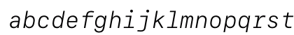 SF Mono Light Italic SF Mono Light Italic
