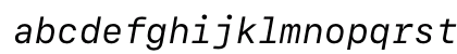 SF Mono Regular Italic SF Mono Regular Italic