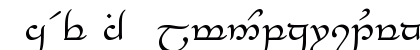 Tengwar-Elesil Regular Tengwar-Elesil Regular