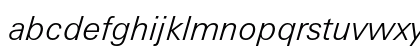 Zurich Light Italic Zurich Light Italic