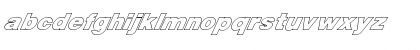 FZ BASIC 13 HOLLOW ITALIC Normal Font