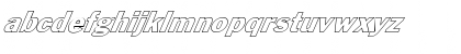 FZ BASIC 56 HOLLOW ITALIC Normal Font