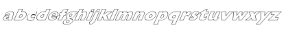 FZ BASIC 57 HOLLOW ITALIC Normal Font