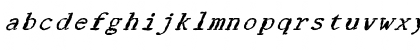 FZ DIGITAL 1 MANGLED ITALIC Normal Font