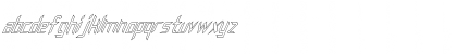 FZ DIGITAL 8 HOLLOW ITALIC Normal Font