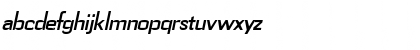 Gauss-Condensed Italic Font