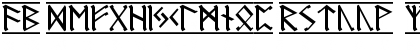 Germanic Runes-1 Regular Font Germanic Runes-1 Regular Font