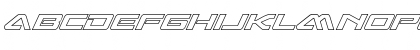 Sabre Shark Outline Outline Font