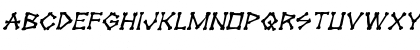 xBONES Rough Italic Italic Font