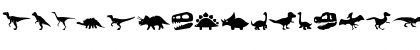 Dinosaur Icons Regular Font