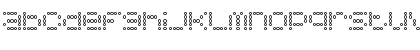 5x5 Dots Outline Regular Font