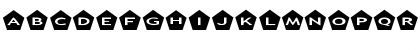 AlphaShapes pentagons Normal Font