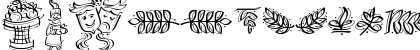 DF Calligraphic Ornaments LET Plain Font