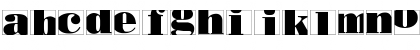 BodoblackSquaresInvers Regular Font