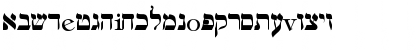 Hebrew Regular Font