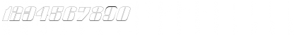 Glyphic SeriesOutlineItalic Font
